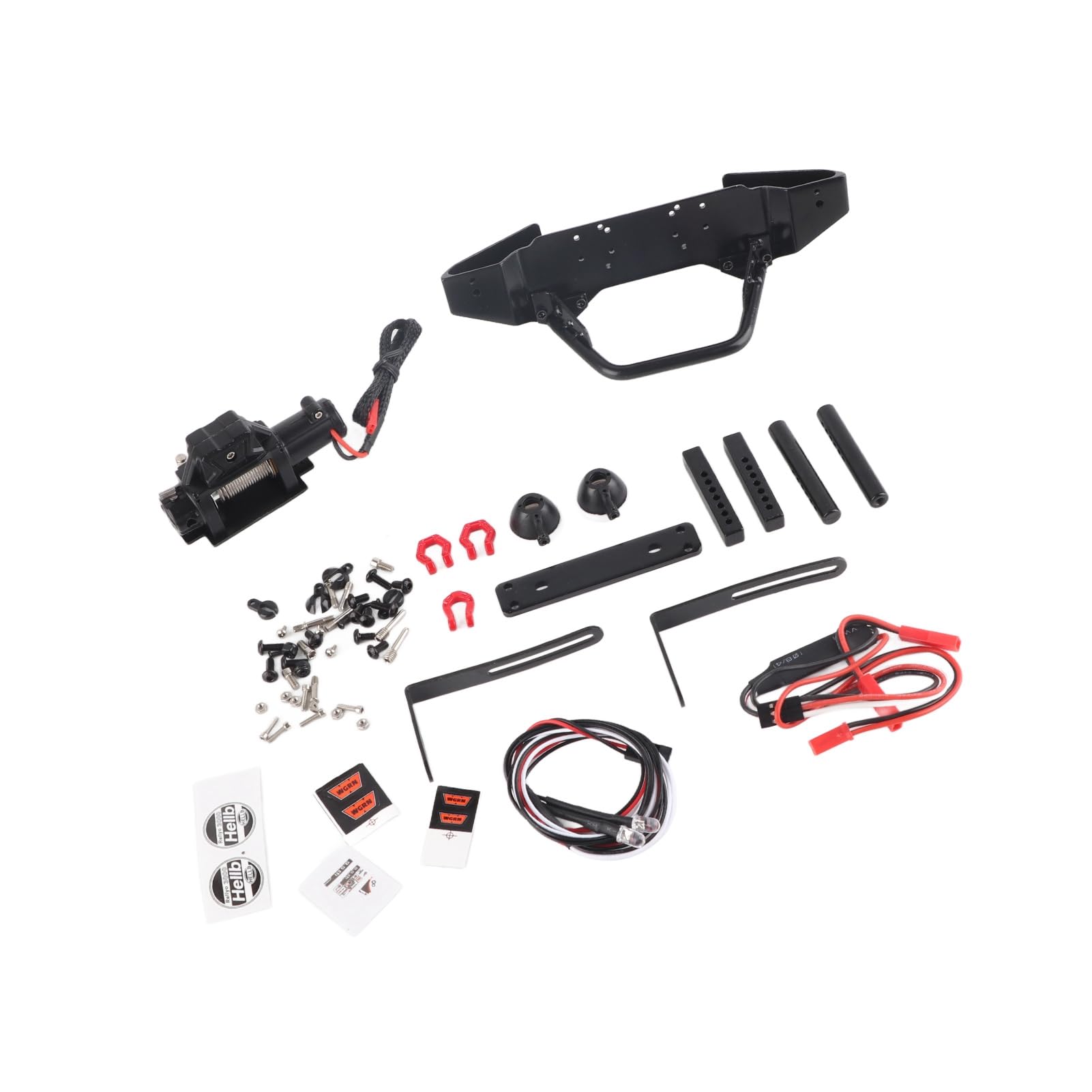 Części samochodowe RC / ‑4/SCX10 II 90046 90047 zestaw świateł do wciągarki przedniej wyciągarki do samochodu