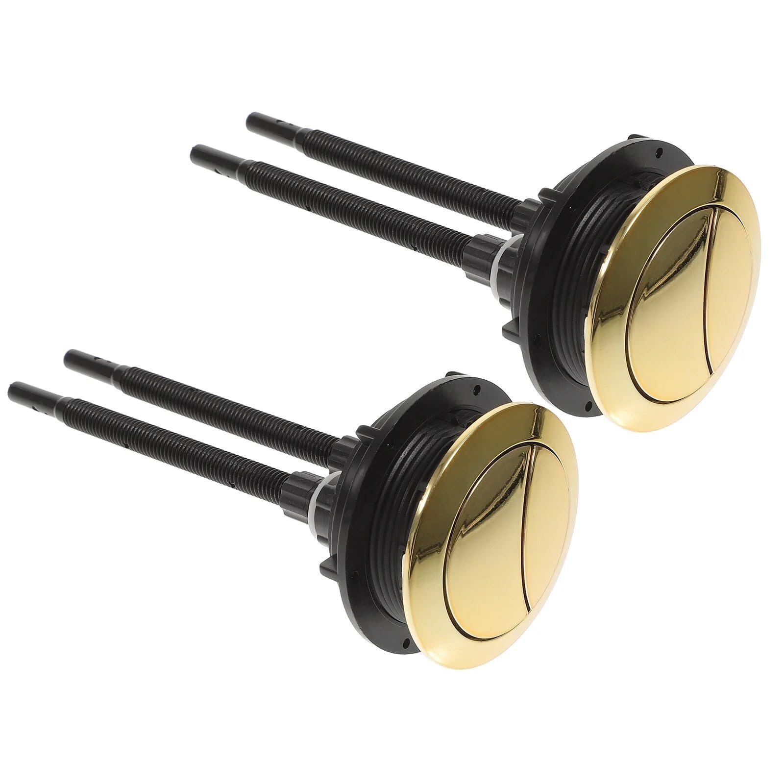 Double Flush Toilet Button, Dual Flush Button for Toilet Golden ABS 58mm 2 Pack