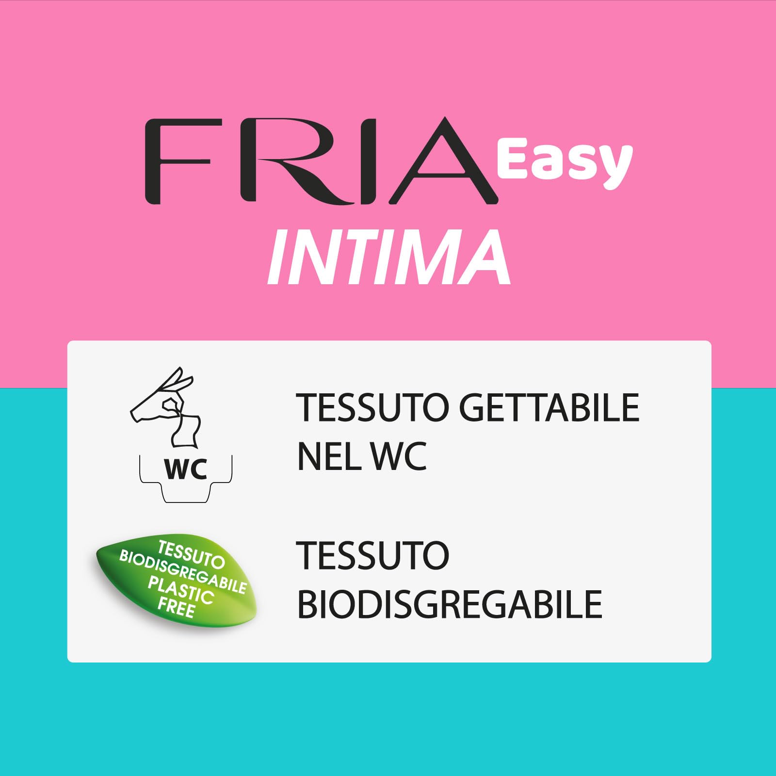 Fria Intima Salviette Biodegradabile, 12 sztuk, Modelli e Fragranze Assortite