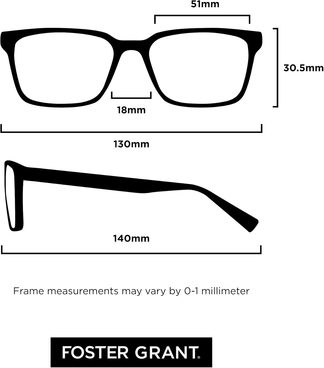 Foster Grant Men's Lamar Square Reading Glasses - Image 7