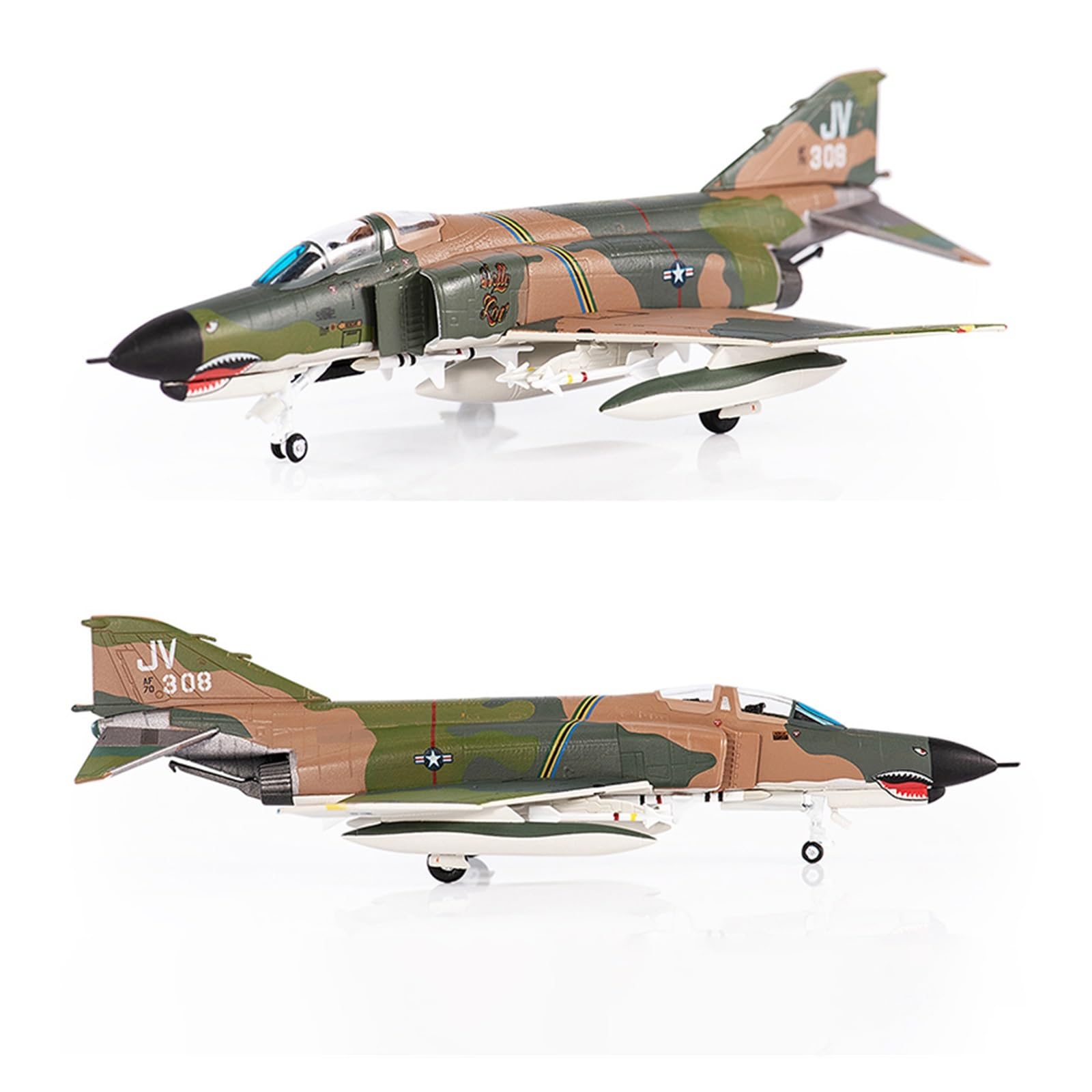 Amazon.co.jp: 航空機 1/144 スケールダイキャストメタル F4 F-4