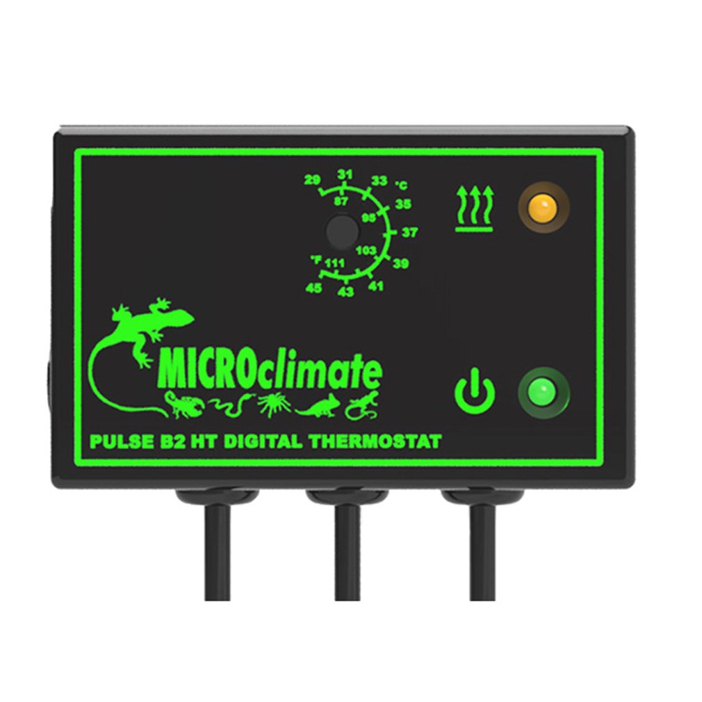 Microclimate Green,Black Pulse B2 Ht High Temperature Reptile Thermostat Black