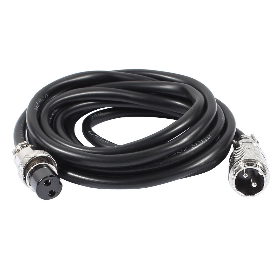 Uxcell Men's Black Sourcingmap Gx16 2 Pin /Fe Head Aviation Socket Connector Electrical Cable 2M