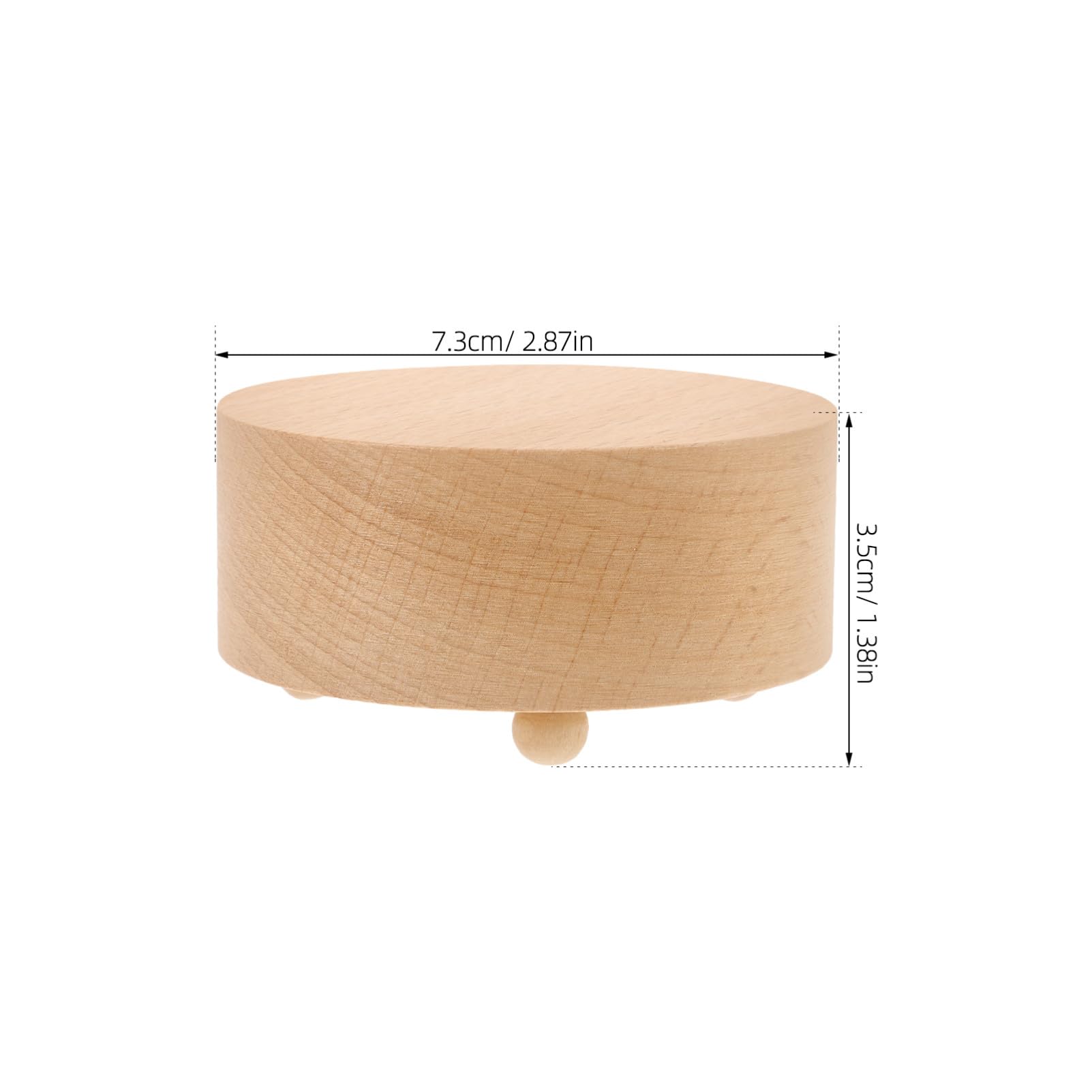TOPBATHY Carillon Fai da Te con Base in Legno da 3 Pezzi