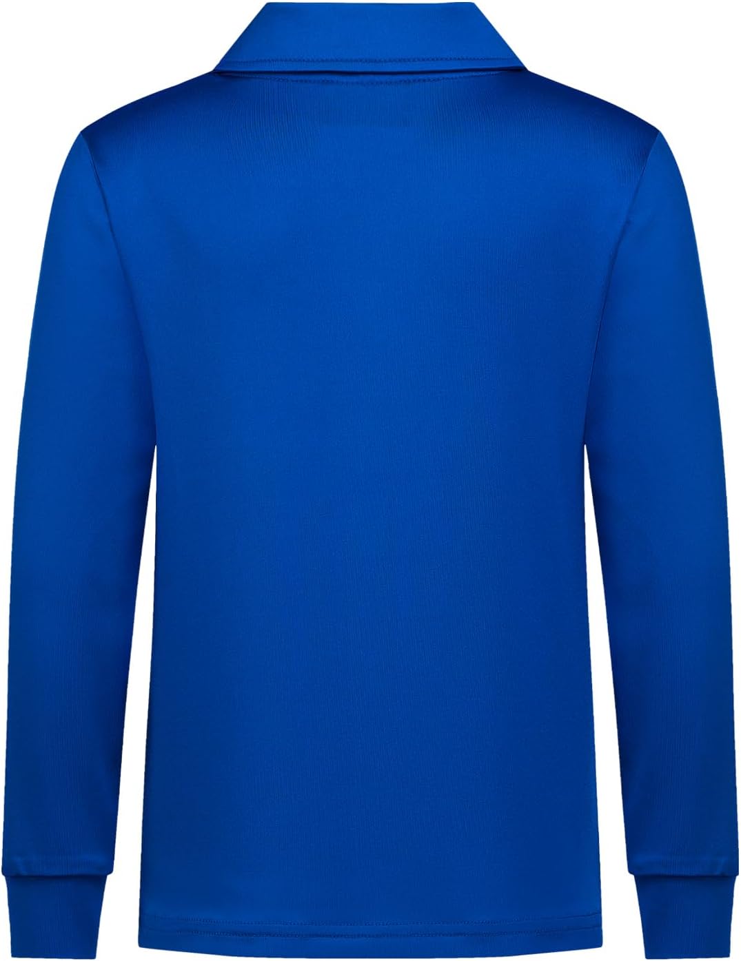 QBK Boys' Performance Polo Kids Collared Golf Shirts Long Sleeve School Uniform for 4T-16Y - Image 3