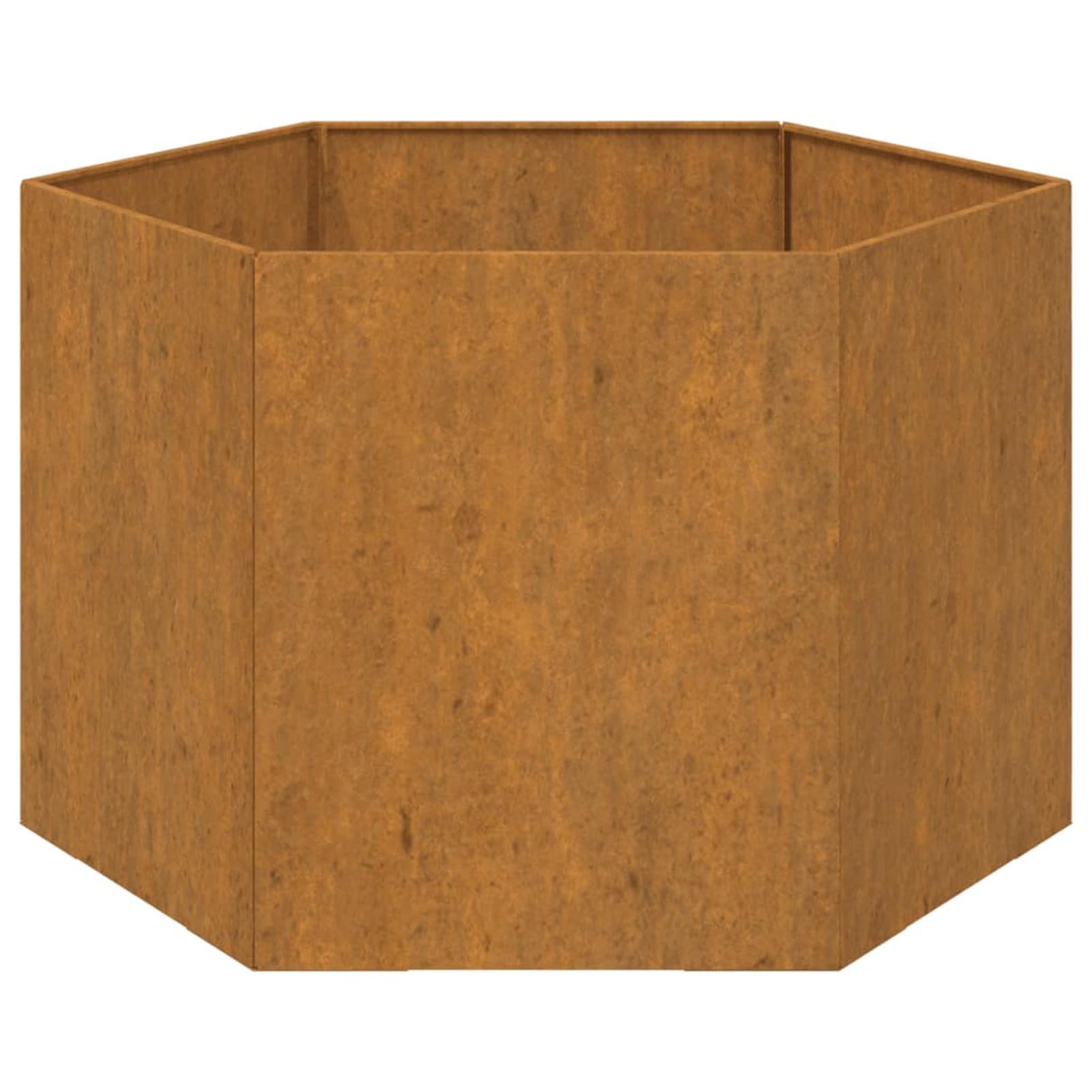 ShGaxin Skrzynka na kwiaty, doniczki zewnętrzne, doniczka zewnętrzna, taras ogrodowy, stal corten szara 60x60x45 cm