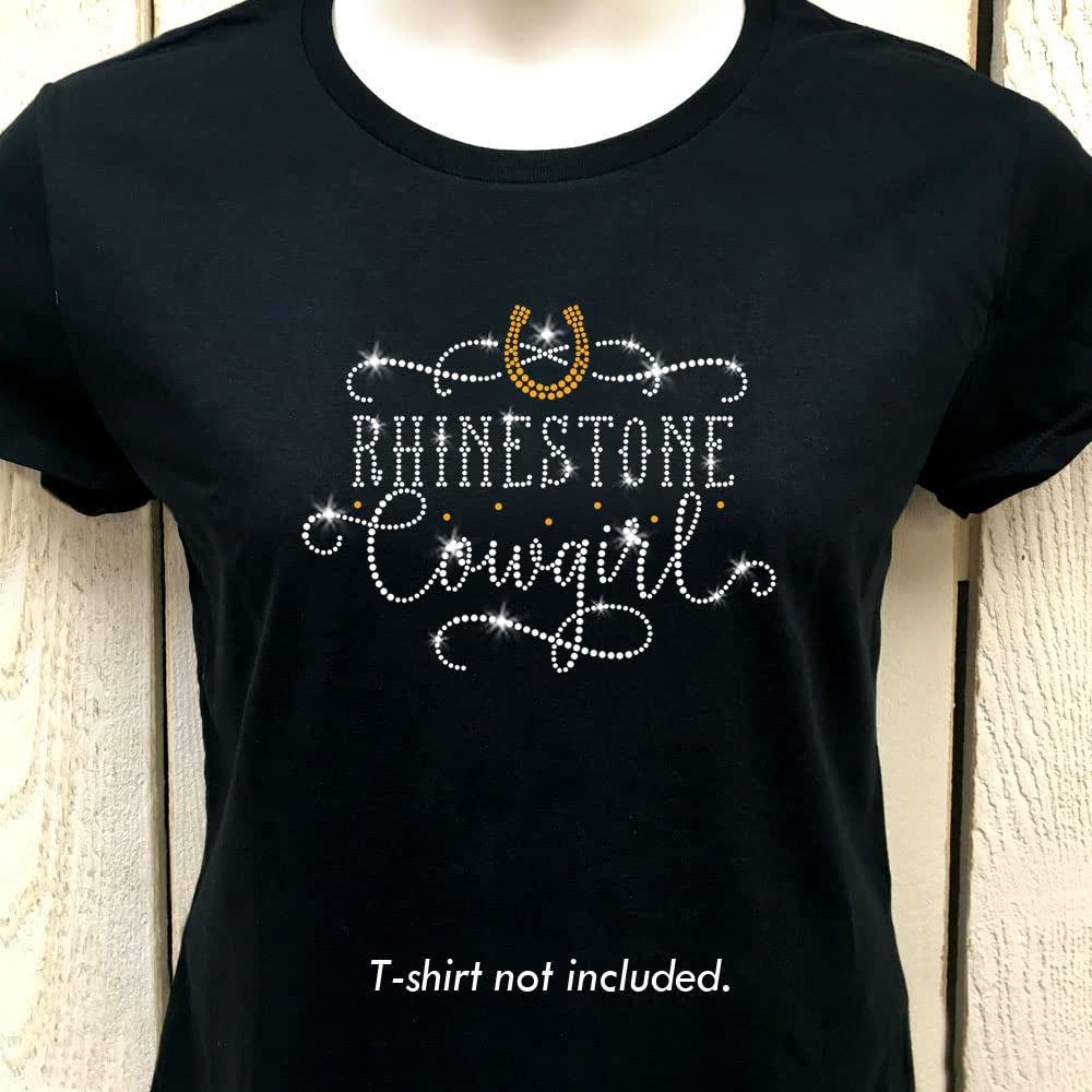 Amazon.com: Rhinestone Cowgirl Western Rodeo Horseshoe Iron-on