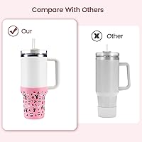 Vista 31 de Botas de silicona para Stanley, protector inferior de copa, accesorios para Stanley Quencher H2.0 FlowState Tumbler 20oz/20oz/30oz/Stanley Adventure