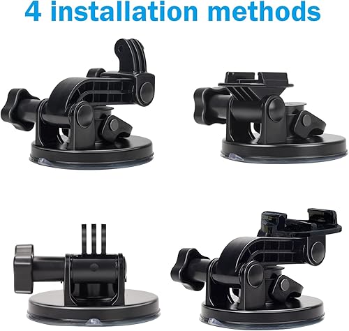 Miniatura 3 de Suptig Soporte de ventosa compatible con Gopro Hero 11 Hero 10 Hero 9 Hero 8 Hero 7 Hero 6 Hero 5 Hero 4 Hero 3+ Hero 3 Hero 2 Gopro Max Hero+ Hero