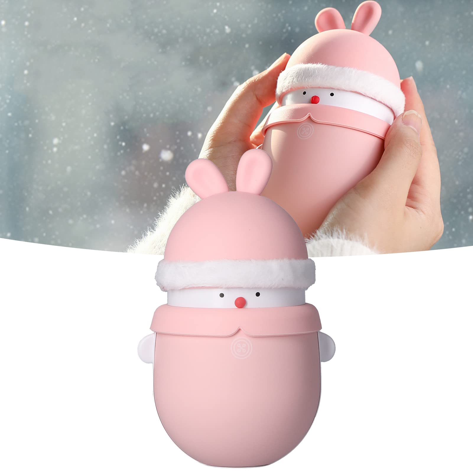 Haofy Scaldamani ricaricabile, 6000 mAh, scaldamani elettrico, power bank, USB, portatile, scaldamani invernali, per uomini e donne all'aria aperta