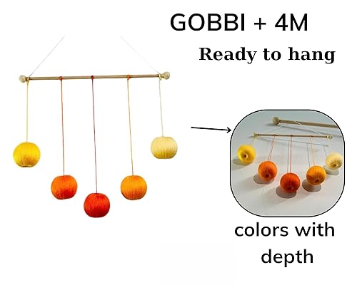 Miniatura 5 de Set of 4 Portable Montessori - Munari, Gobbi, Octahedron, Dancers. Montessori Mobile, Baby Mobile, Hanging Mobile Baby boy and Girl