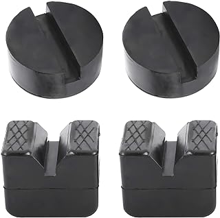 NovelBee 2 Types of 4pcs Jack Pad Adapter 4 Ton Universal Rubber Floor Jacks Slotted Frame Rail Jack Pinch Welds Protector