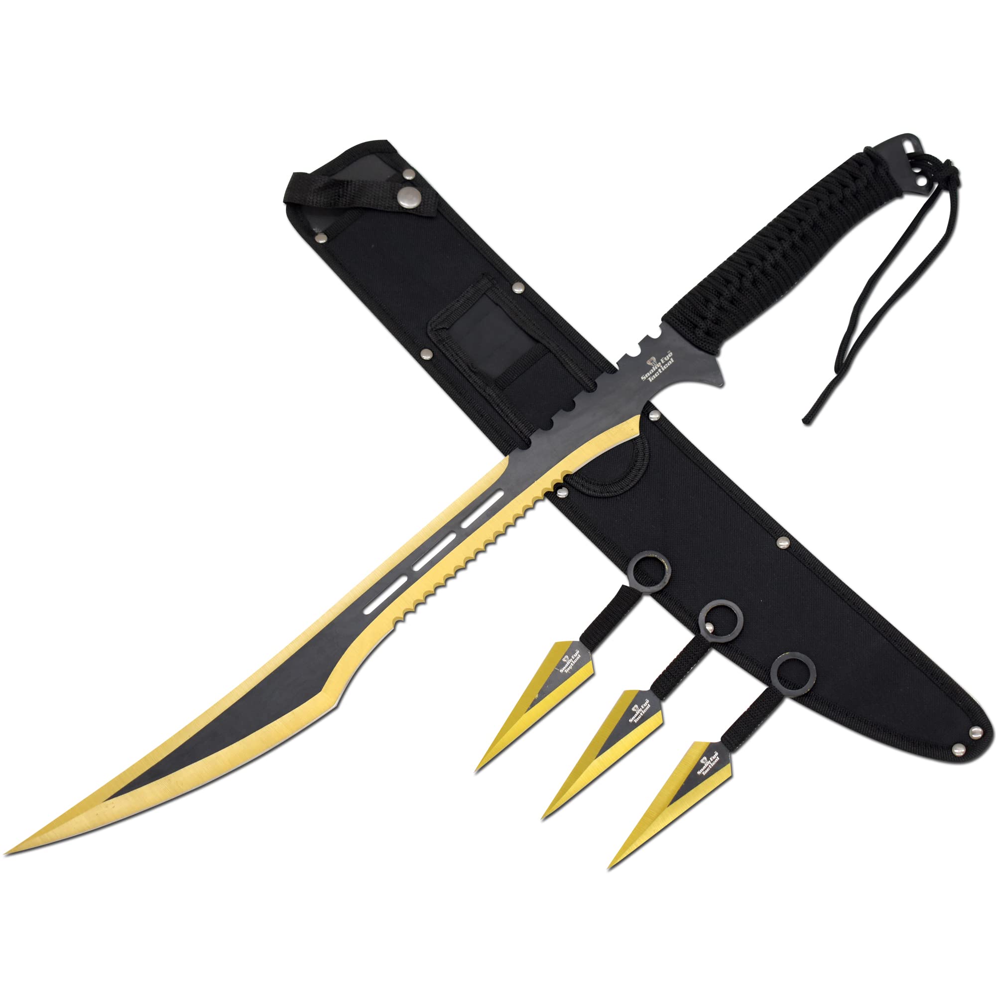 Buy Snake Eye Tactical Ninja Sword and Kunai/Throwing Knife Set with
