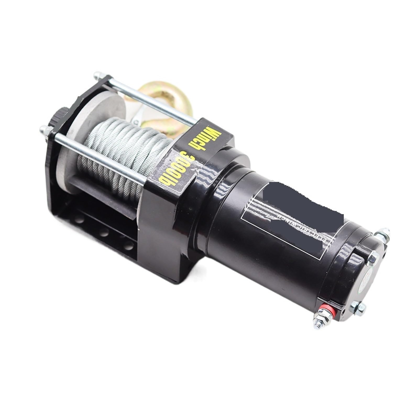 3000LBS 24V/12V Elektryczna wciągarka bezprzewodowa sterowana, do quadów, SUV-ów, łodzi, ciężarówek, przyczep, pojazdów terenowych, o dużej ładowności (12V, 3000lb)