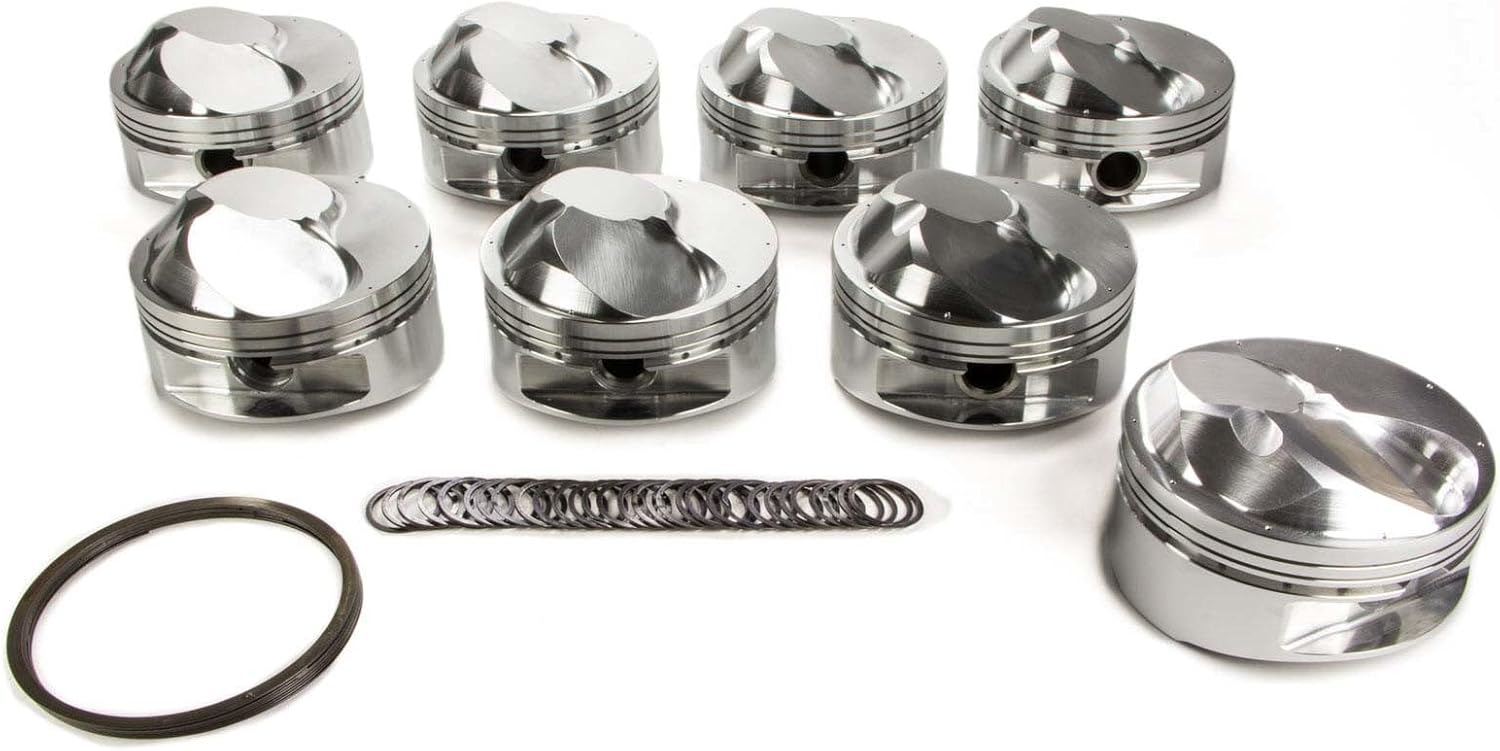 JE PISTONS 243331 Piston - Big Block Dome - Forged - 4.600 in Bore - 0.043 x 0.043 x 3 mm Ring Grooves - Plus 46.00 cc - Big Block Chevy - Set of 8