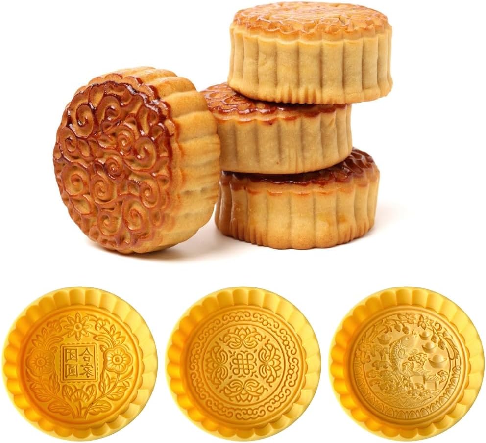 REDYY Adjustable Hand Press Mold Festival Pastries Making Mould Dessert Baking Tool with Changeable Thickness Molds