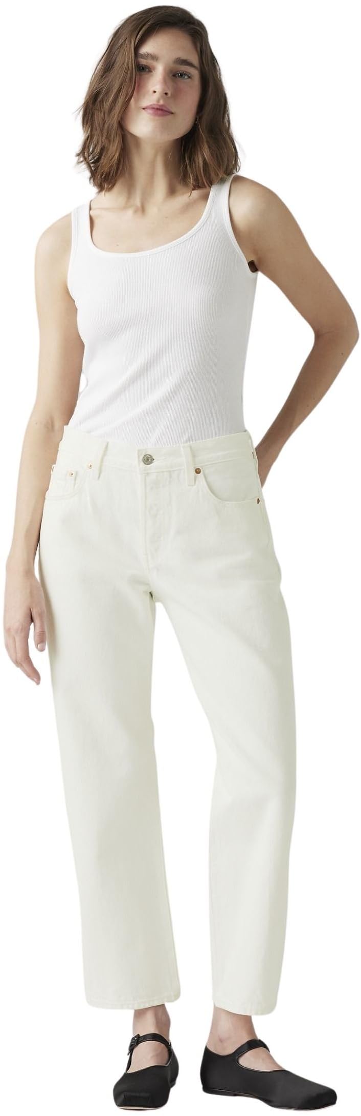 Levi's Hombre Jeans 501 90s Ankle de algodón, Straight Fit