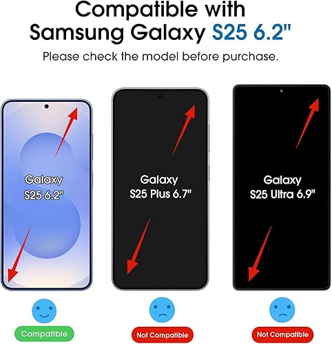 Miniatura 9 de amFilm OneTouch - Protector de pantalla de privacidad para Samsung Galaxy S24 de 6.2 pulgadas + protector de lente de cámara, vidrio templado,