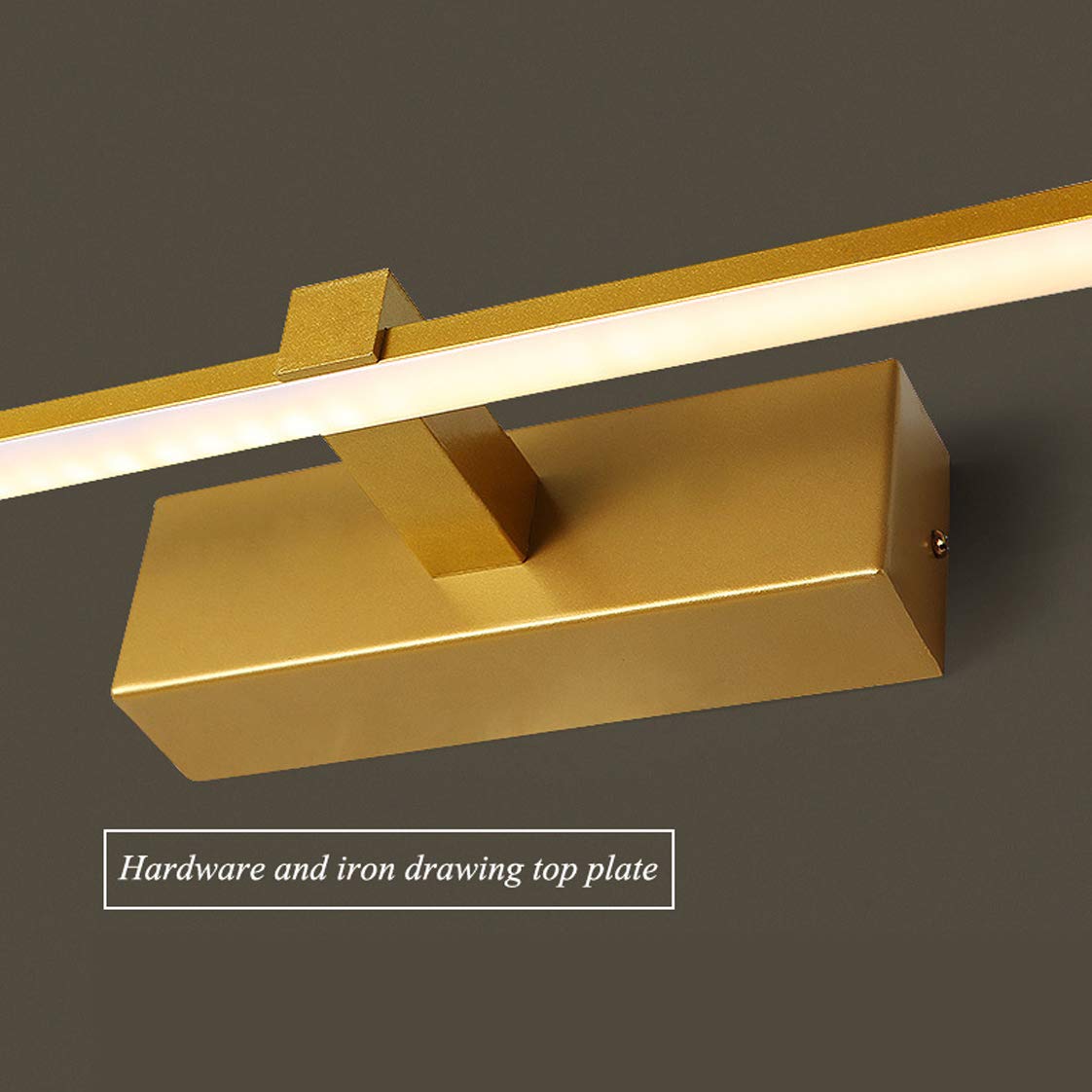 Lampada specchio bagno, Lampada specchio vintage LED, Lampada specchio LED quadri con interruttore tirante sulla testa della lampada girevole camera letto, Lampade lettura sul comodino del ristoran