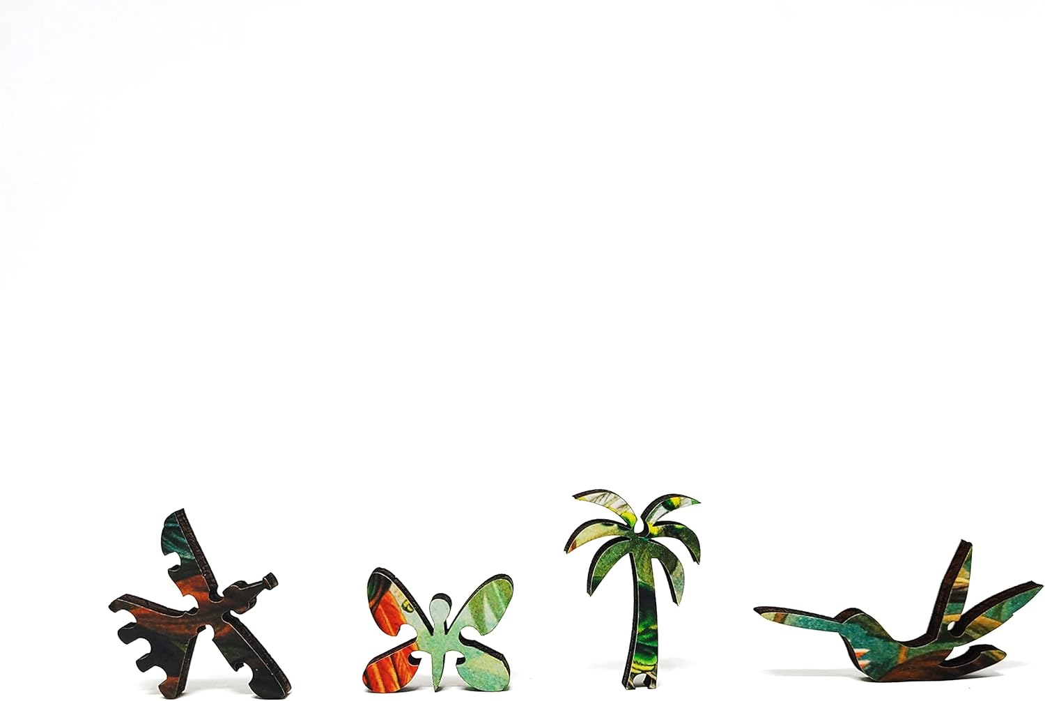 Wooden Рuzzle for Adults - Uniquely Shaped Pieces - Made in The USA by FoxSmartBox - 267 Pieces - Hummingbirds