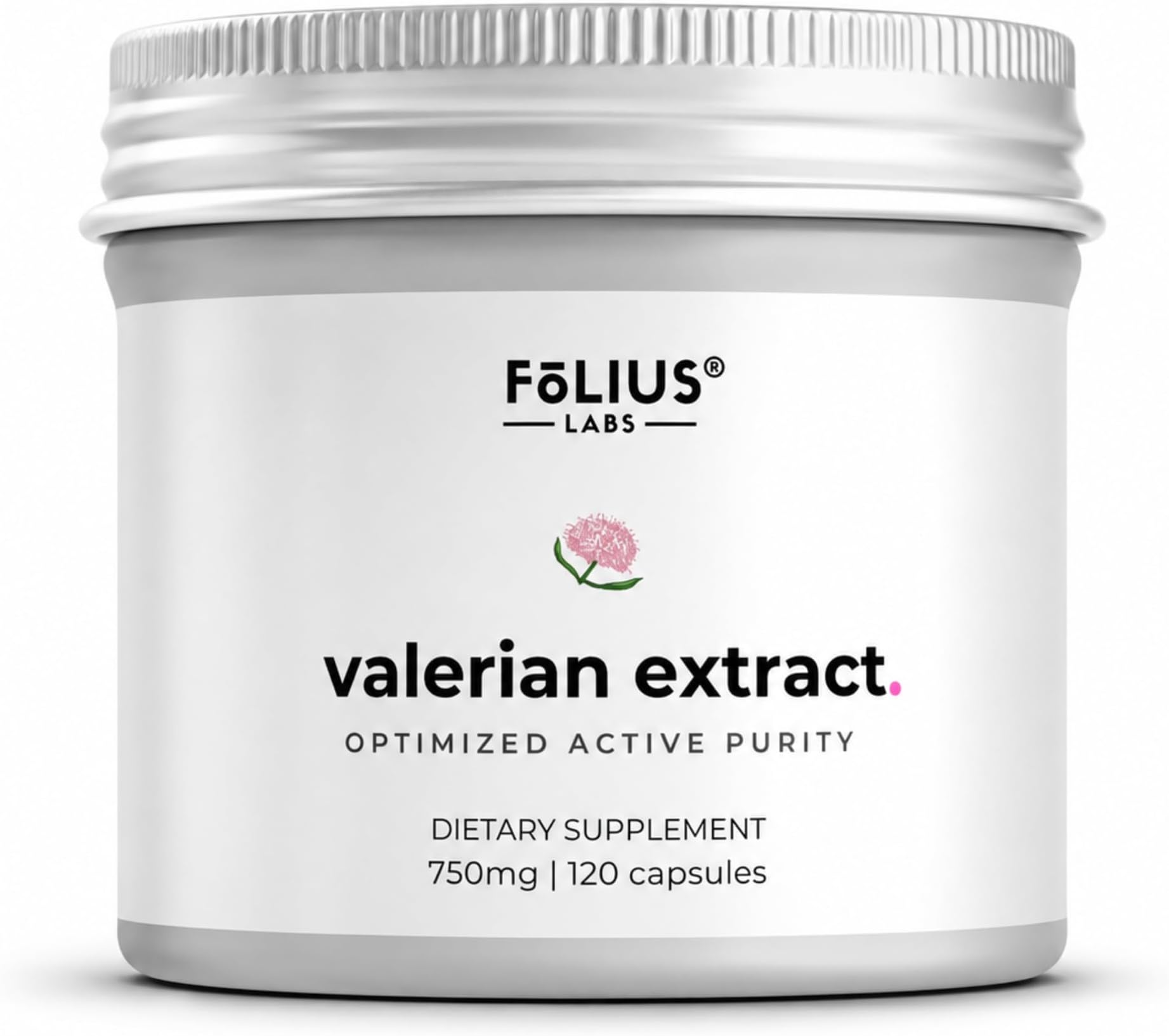 Valerian Root 4:1 Extract Capsules 750mg โ Optimized Active Purity โ 4x Concentration Valerian Root Extract Supplement - Gluten Free, Non-GMO โ Promotes relaxation - 120 Capsules
