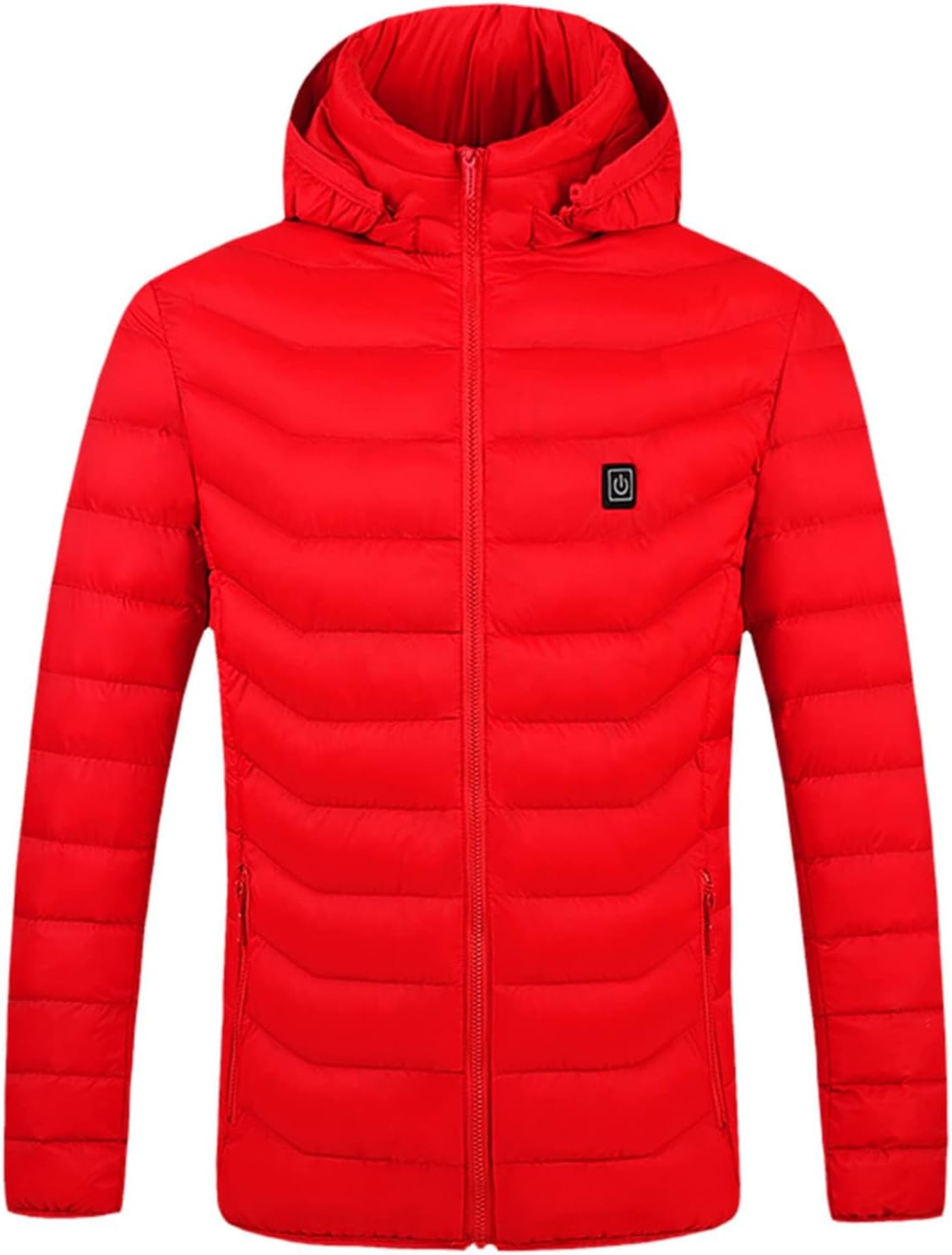 Heated Down Jacket Lightweight Puffer Heating Coat for Men Women Heated Coat for Unisex (Battery Pack no Include)