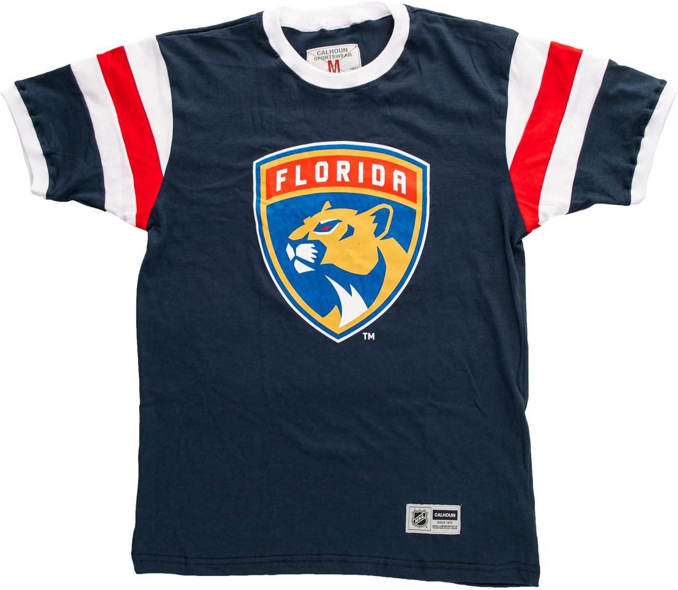 Calhoun NHL Surf & Skate Mens Shoulder Stripe Varsity Inset Sleeve Retro Style T-Shirt – The Coastal Collection