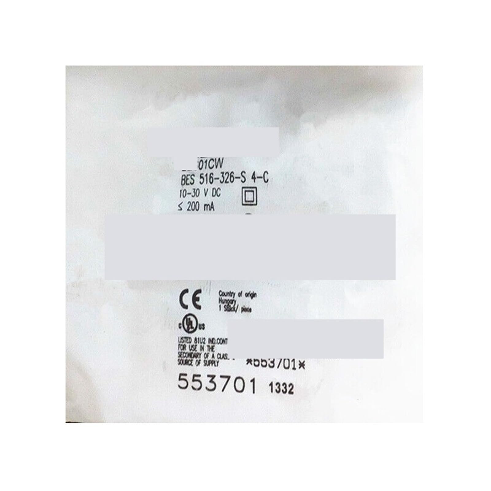 Détecteur de proximité 516-326-S-C pour automatisme d'usine