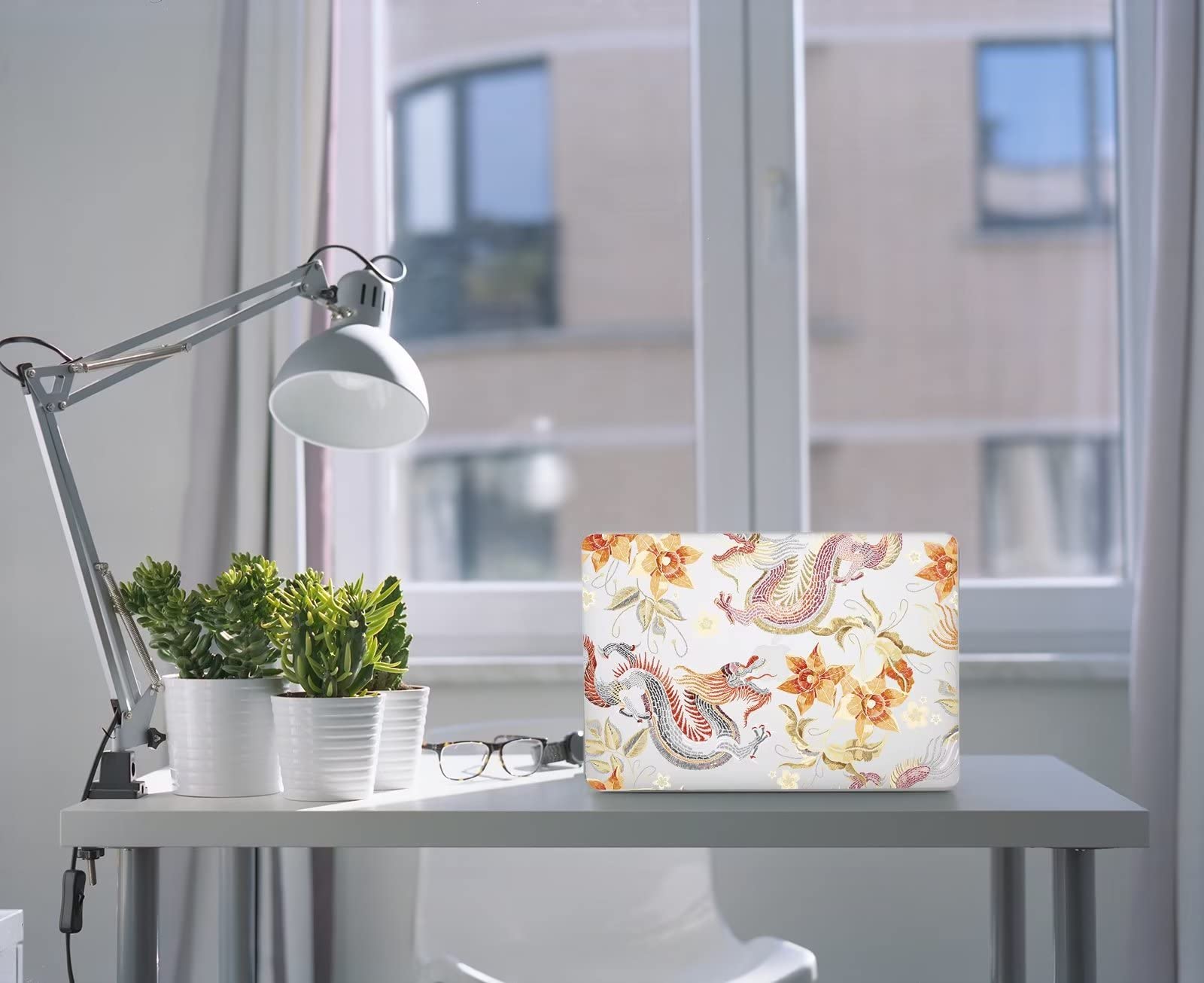 Custodia Compatibile con MacBook Air M4 M3 M2 13,6 Pollici 2025 2024 2022 A3240 A3113 A2681, Plastica Cover MacBook Air 13 & Tastiera Cover & Protezione Schermo, Drago