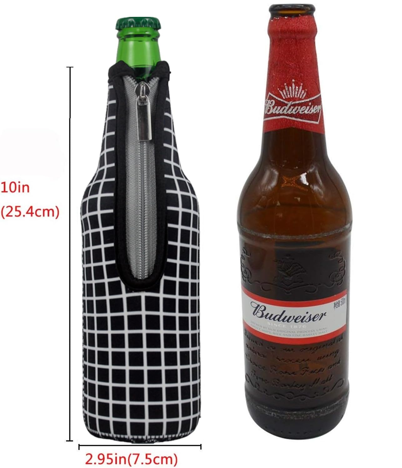 Manchon De Bouteille De Bière Isolé En Néoprène Étanche 330ml,Porte-bière Aimant