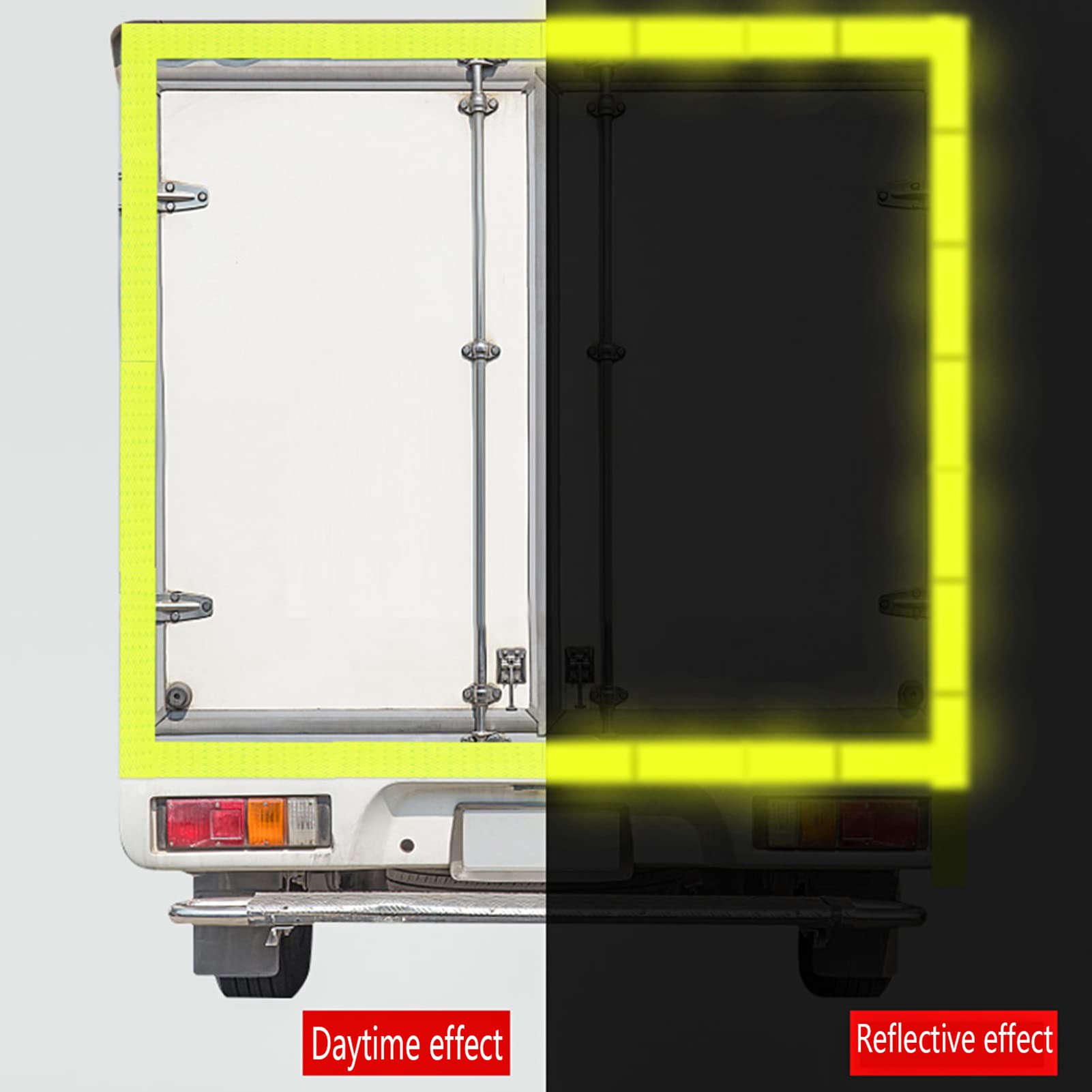 Rode en Witte Reflecterende Tapesticker, 25M*5CM Rode en Witte Reflecterende Tapesticker, 25M*5CM
