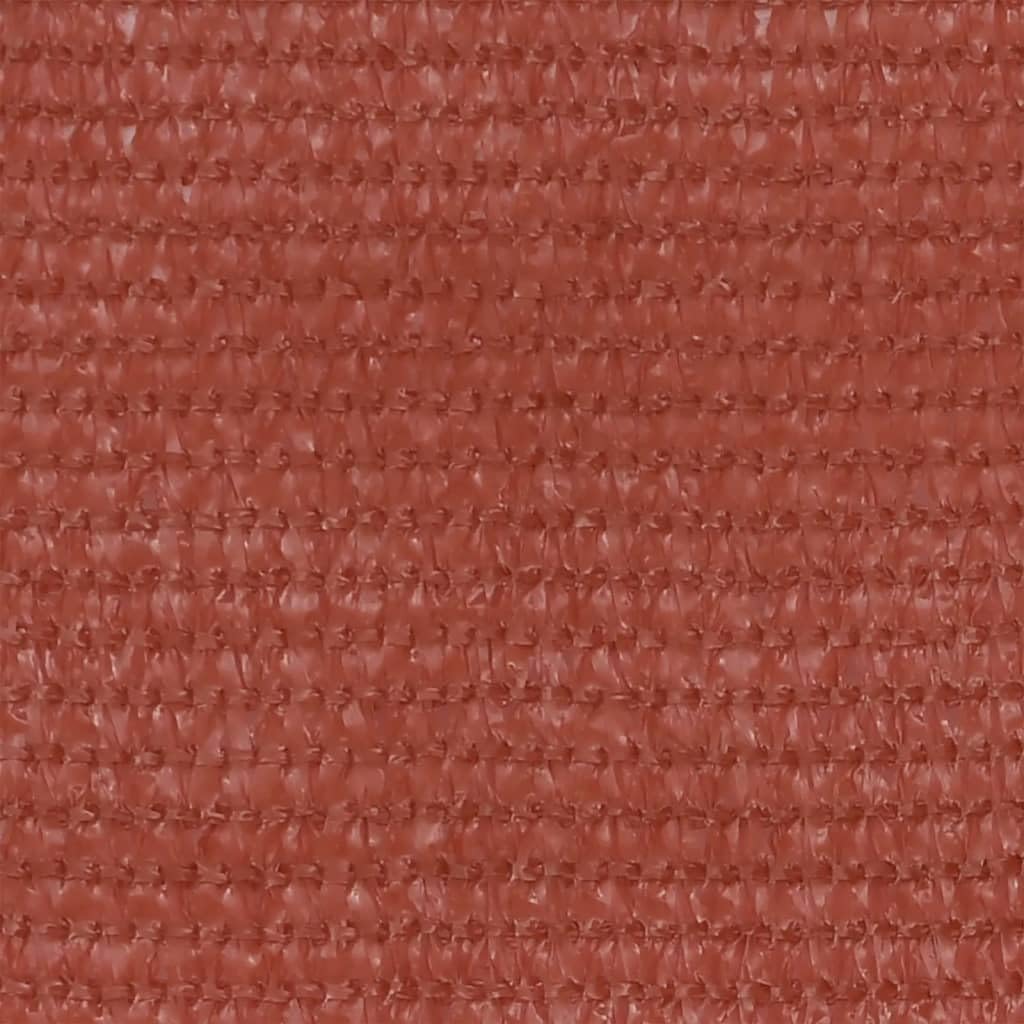 Osłona balkonowa, terakota, czerwona, 90 x 300 cm, HDPE, z przepuszczającą wiatr strukturą balkonu, zapewnia prywatność i świeże powietrze, łatwy montaż, z aluminiowymi oczkami i linką