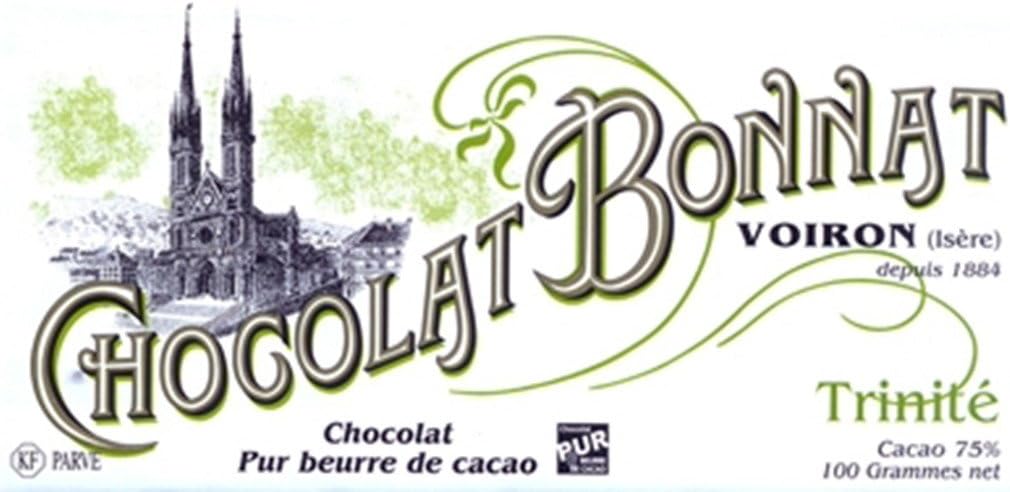 Bonnat Chocolatier French Chocolate - 100g/3.5oz (Single). (Trinite)