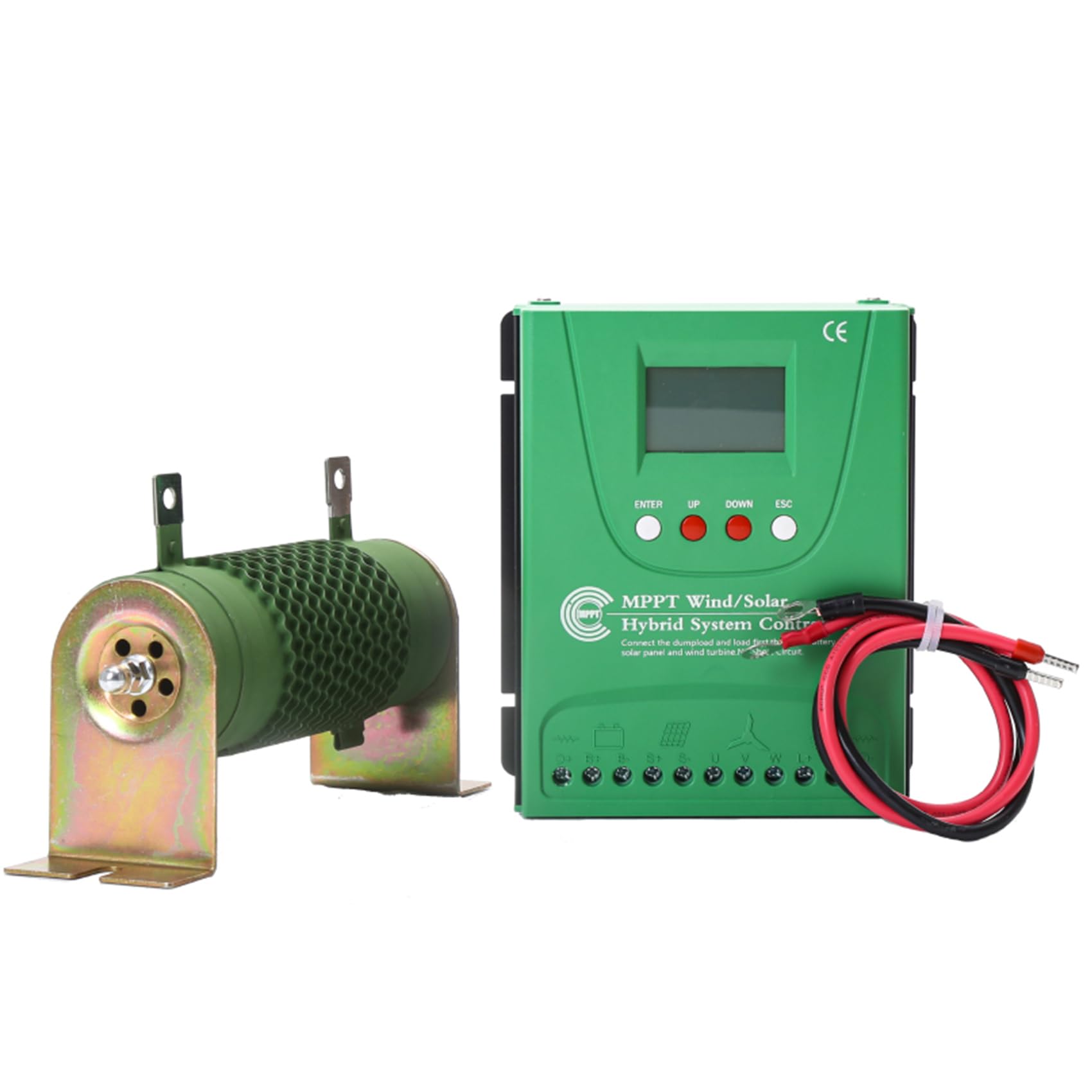 6000W-8000W Hybrydowy regulator ładowania wiatrowo-słoneczny - 24V/48V automatyczny, regulator ładowania MPPT z wyświetlaczem LCD i obciążeniem awaryjnym, 24V/48V