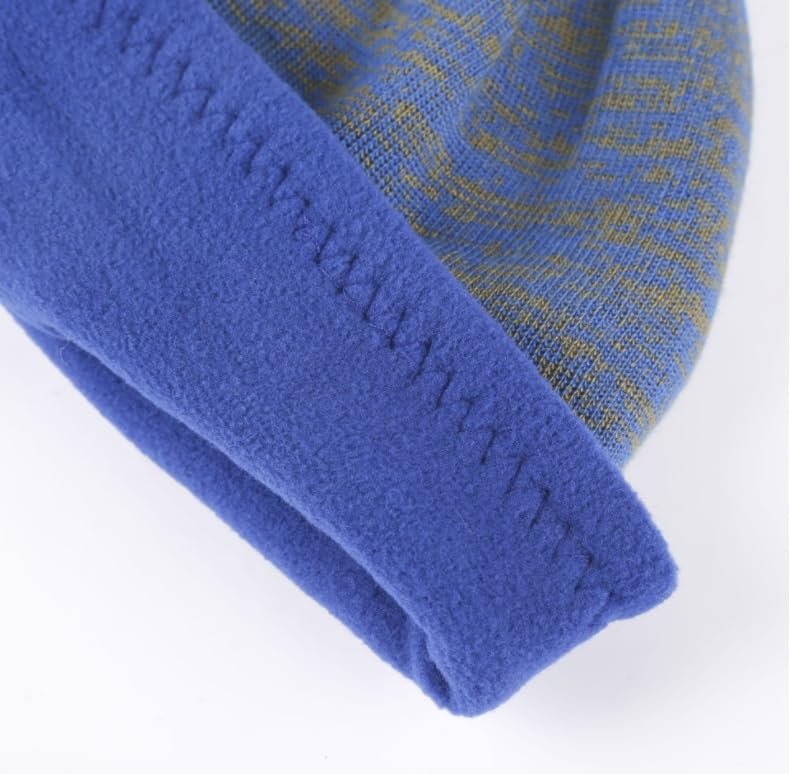 Czapka Zimowa Czapka Unisex Dla Mężczyzn I Kobiet Czapka Zimowa Dzianinowa Ciepła Zwykła Czapka Z Czaszkami Codzienna Czapka Zimowa Kapelusz(Blue)