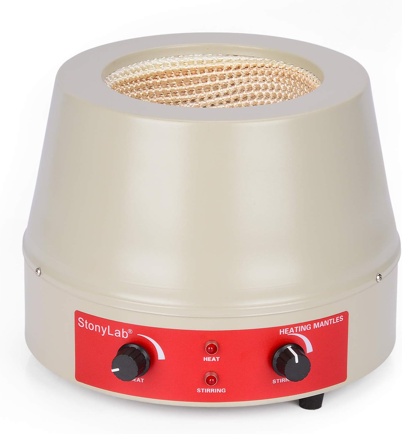 stonylab Heating Mantle, Heating and Stirring Electromantles Electrothermal Lab Heating Mantle with Magnetic Stirrer 0-1600 RPM Temperature Control 110V/380℃ 350W - 1000 ml