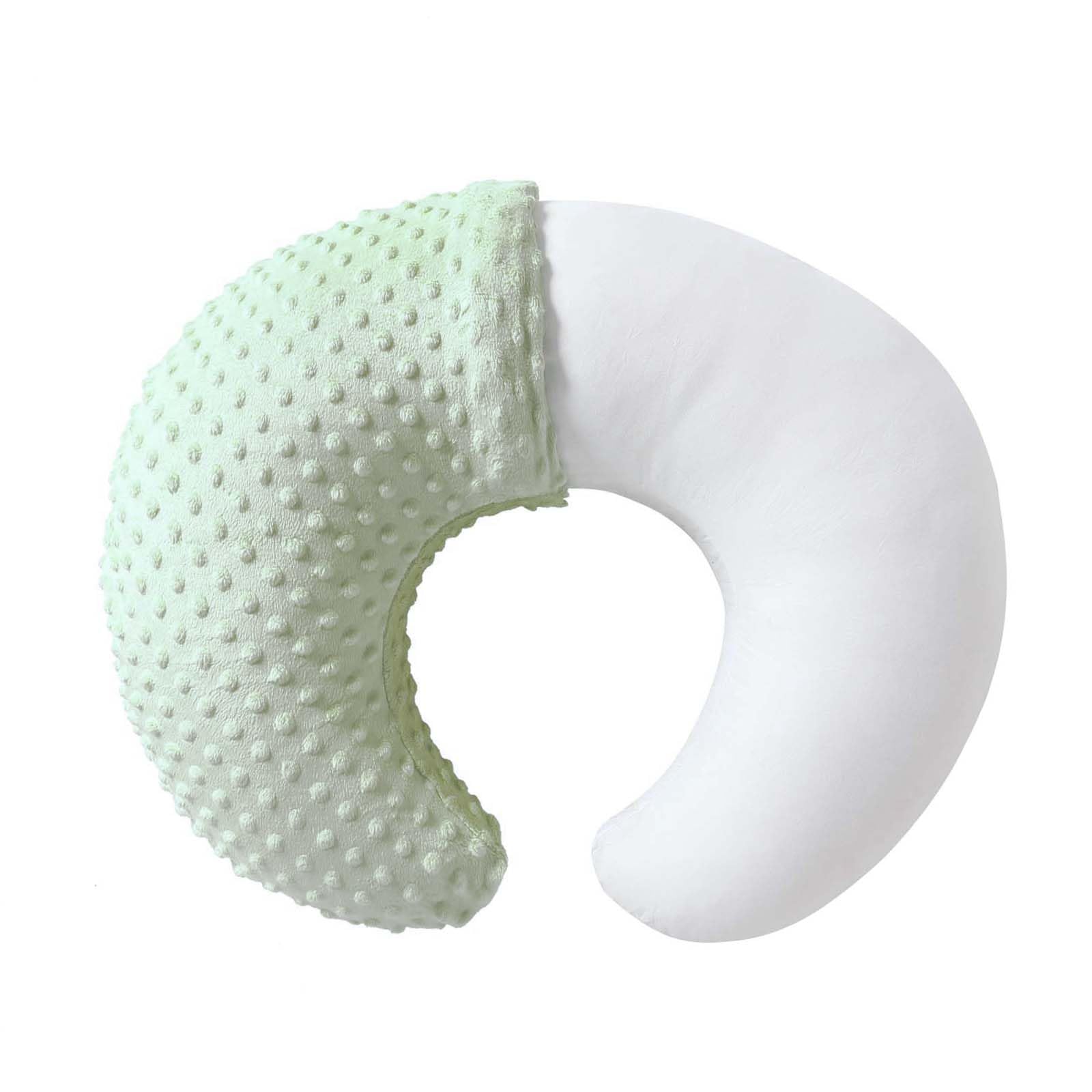 QUENESS Nursing Pillow and Positioner, Breastfeeding, Bottle Feeding, Baby Sitting Support with Removable Ultra Soft Cover, Tummy Time Support for