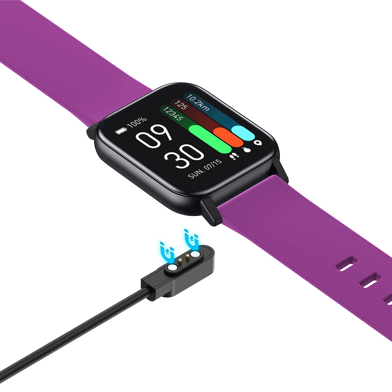 Inteligentny zegarek dla mężczyzn kobiet, monitor aktywności fitness 3,5 cm ekran dotykowy HD smartwatch z zegarkami fitness monitor snu pulsometr, wodoodporny krokomierz IP68 16 trybów sportowych