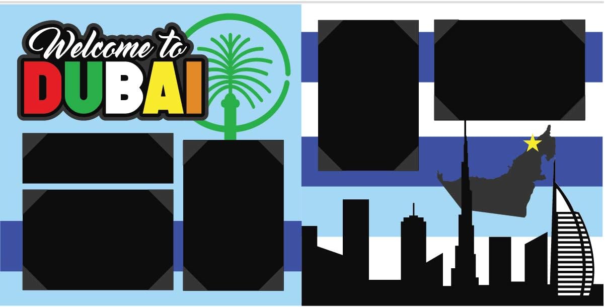 to Dubai Scrapbook Page Kit