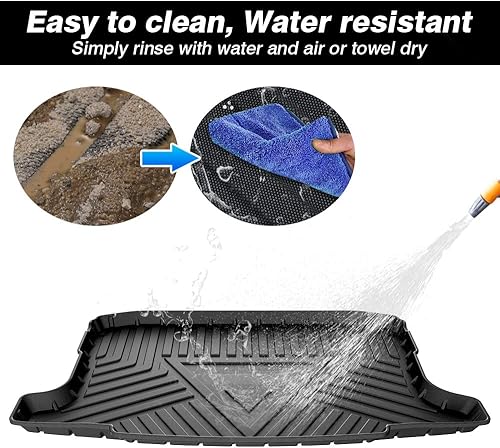 Miniatura 6 de T TGBROS Tapete de carga personalizado para Volkswagen Taos 2022-2023 2024 para todo tipo de clima, forro de carga trasera de elastómero