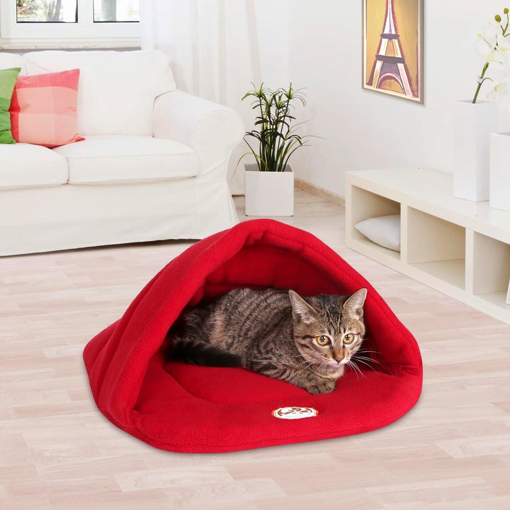 Yuting Pet Bed, Cave Shape Pet Cat Dogs Beds Plush Cozy Nest for Cats and Small Dogs|Soft Warm Pet Dog Cat Bed House Pets Sleep Zone Cuddle Cave Pets Bed
