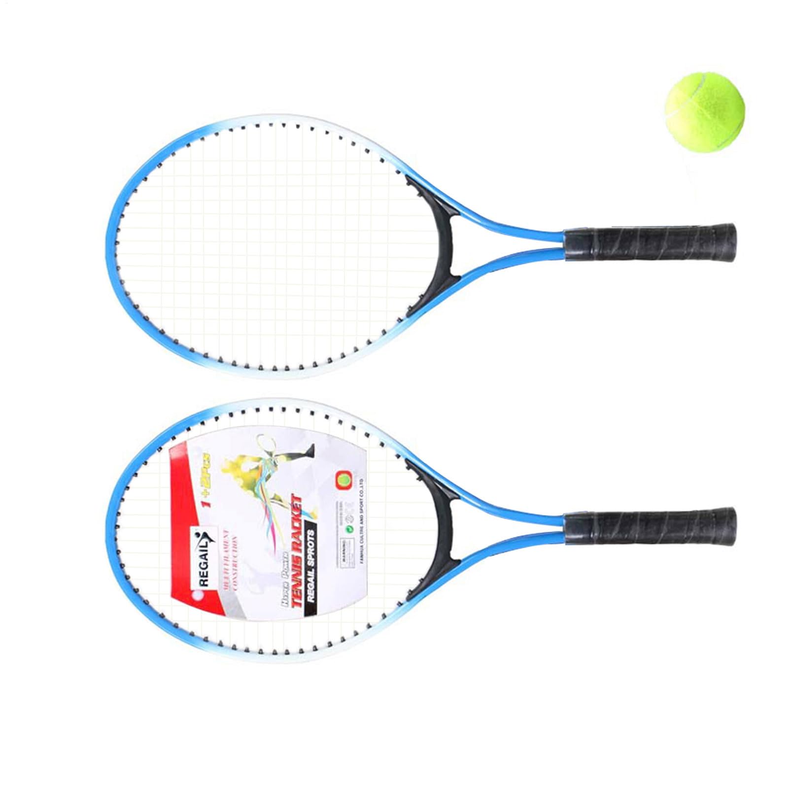 Set di Racchette da Tennis per - Racchetta da Tennis per Giovani, Racchetta da allenamento Junior | Attrezzature da Tennis Amichevole per principianti leggeri, Design Swing Facile con s