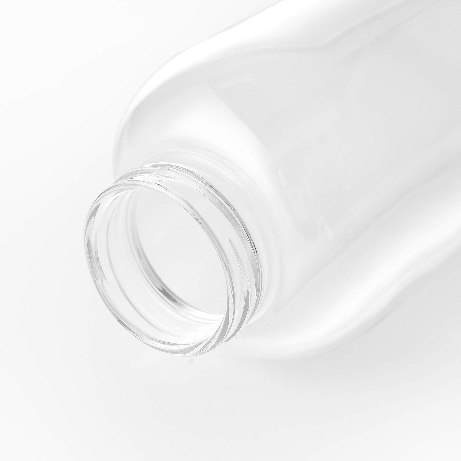 DE.KITCHEN&HIFUN Bouteille d'eau en verre borosilicate 2000 ml - Large bouteille d'eau en verre avec filtre en acier - 2 l