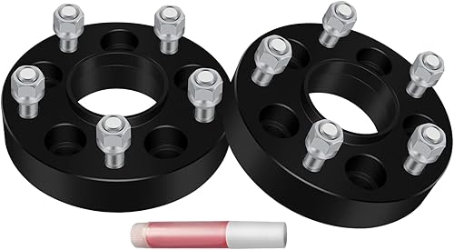 Adaptadores de rueda de 5x4.5 a 5x5 1.25 "para J-e-e-p XJ SJ ZJ KJ KK TJ YJ 5x114.3 a 5x127 Espaciadores de rueda 1/2 "pernos 2.815 in CB para
