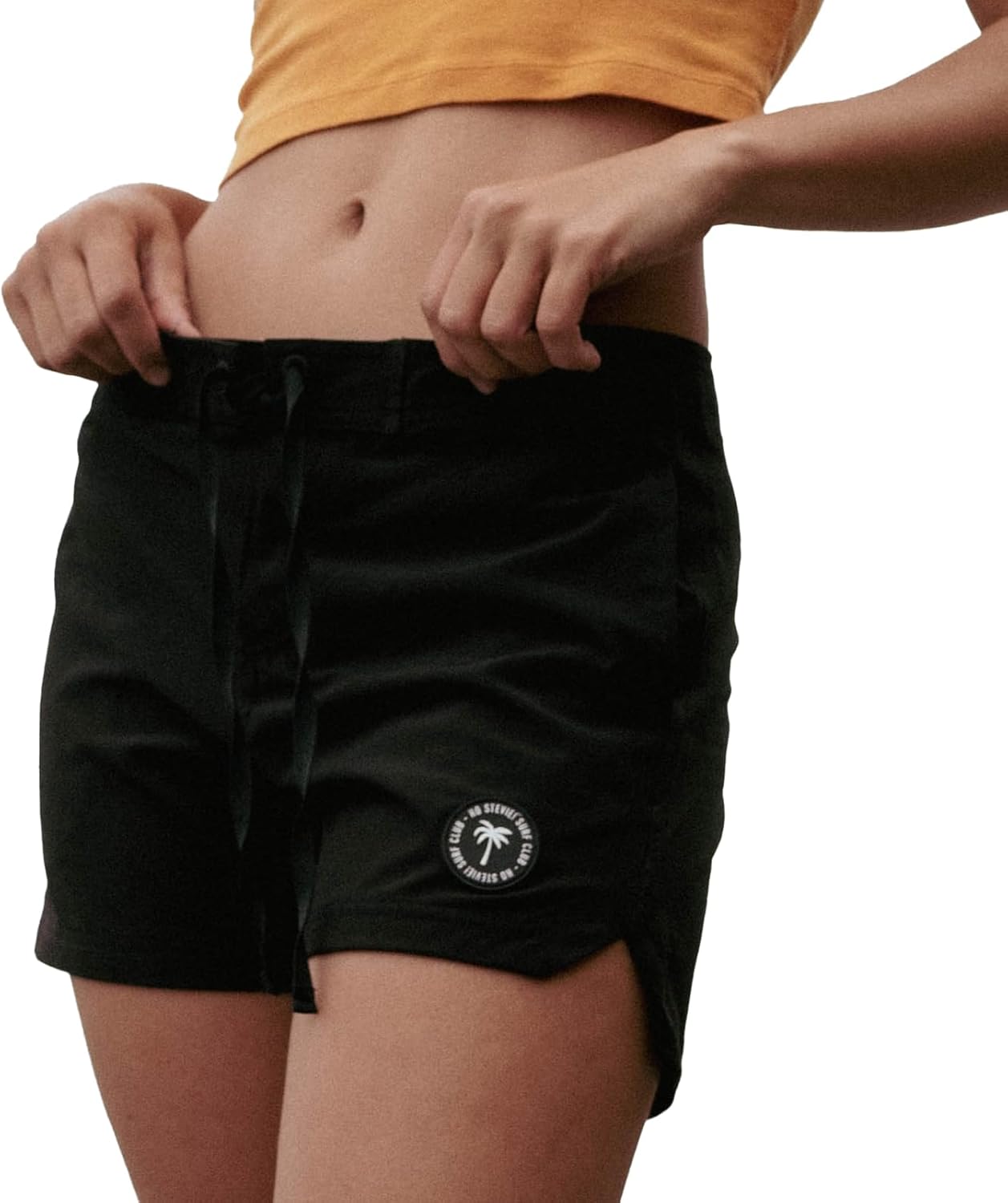 Ho Stevie! Women’s Surfing Boardshorts with Anti-Water Pockets, Key Loop, 11" Outseam Swim Shorts