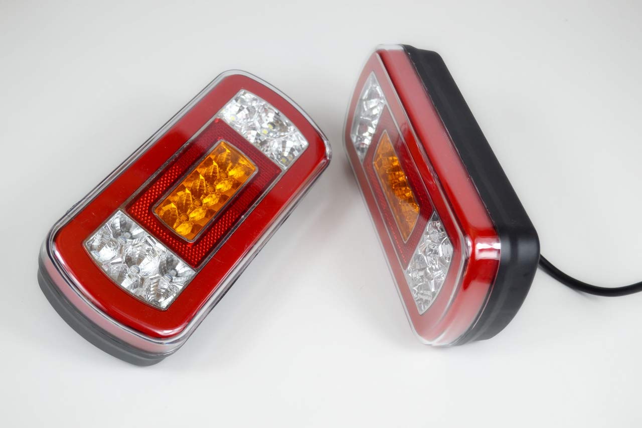 24/7Auto Tylne tylne światła LED 12 V 4 funkcje dla przyczep kempingowych