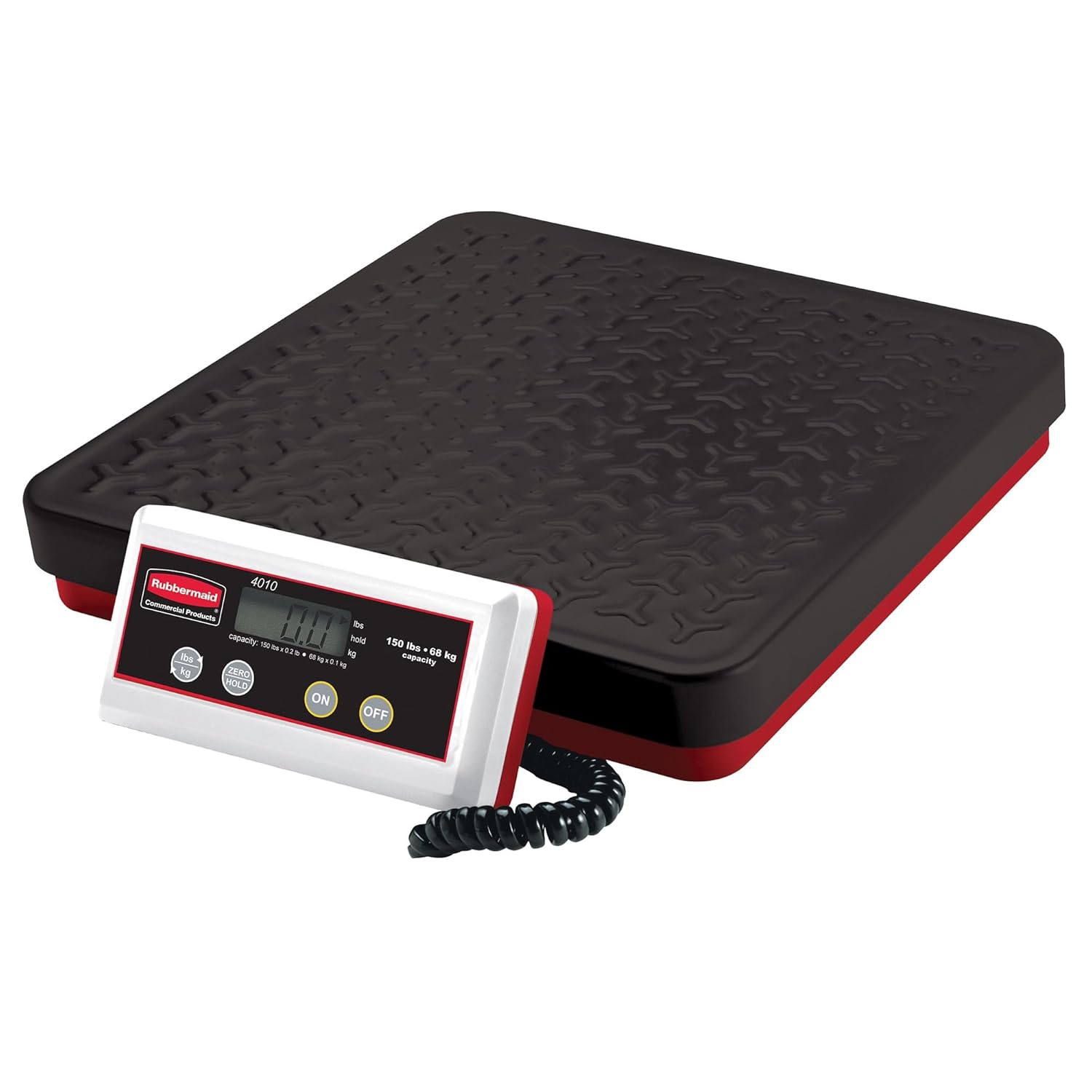 Rubbermaid Commercial Products Digital Receiving Scale 150-Pound Capacity Heavy-Duty Non-Skid Shipping Postal and Food Scale for Kitchen/Restaurant