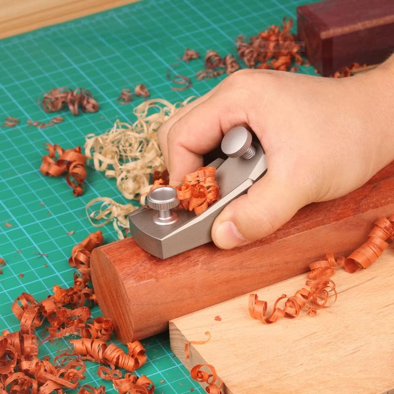 Flat Plane Mini European Ornaments Planer Aluminum alloy Hand Planer Bottom Edge Wood Trimming Plane Carpenter Tools，1pc