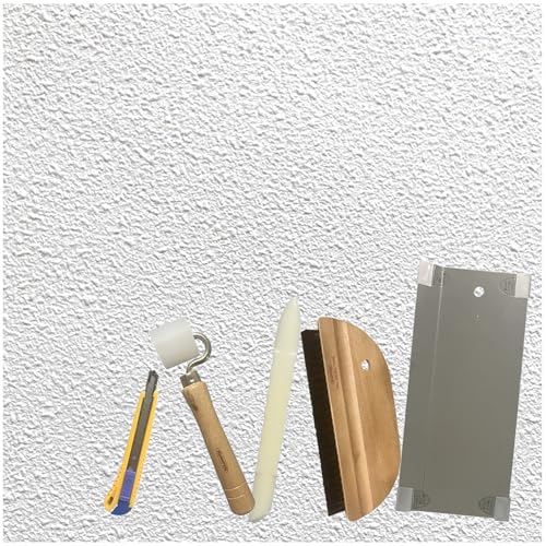 アサヒペン 生のりパックカベ紙貼り替えセット 幅92cm×長さ10m 947-RSD-12 生のり壁紙 道具セット付き 張り替え DIY 模様替え 白 ホワイト シンプル 防カビ シックハウス対策品 日本製壁紙