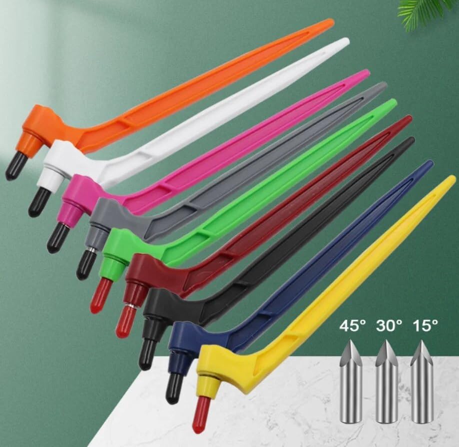 200sets Craft Cutting Tools 360 Rotating Blade Paper-Cutter 3 Replace Blade Craft Knife DIY Art Wear-Resisting Art Cutting Tools - (Color: Knife with 1 head)